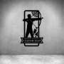 Male Archery With Custom Text - 600MM / Matt Black