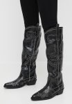 Serpentine Western Boot - Black