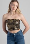 Sissy Boy Nico: Metallic Seamless Bandeau - Black gold