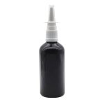 100ML Black Glass Aromatherapy Bottle With Nasal Sprayer 18 415