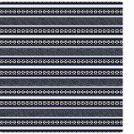 Sangoma - Setla Bocha Black royal black Grey - 155 X 165 Cm