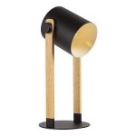 Hornwood Metal And Wood Table Lamp Black