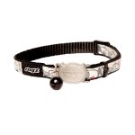 Rogz Catz Reflecto Cat Collar - X Small Black Cat
