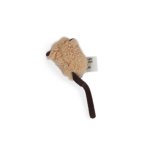 CAT Afp Toy Lambswool Wooly Mouse With Sound Chip - Brown