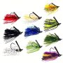 Skirted Jig Lure Spinner Bait For Bass And Pike Fishing - Rubber Jig Buzzbait With Swim Jig Head And Wobbler Hooks 7G 10G 14G