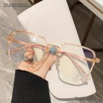 Square Frame Glasses Clear Lens Glasses Minimalist Fashion Decorative Glasses Spectacles For Women Men