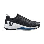 Wilson Rush Pro 4.5 Men's Tennis Shoe Black white ensign Blue Size 7