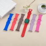 Soft Silicone Waterproof Sport Band For Apple Watch 42MM 44MM 45MM 49MM - Compatible With Series Se 1-9 Ultra