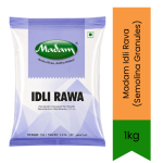Idli Rava Semolina Granules 1KG - Premium Pure Coarse Rice Granules For Soft Fluffy Idli & Fermented Batter Delivers Authentic R