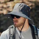 1PC Summer Men's Uv Protection Hat Big Puffy Bucket Hat For Men Women Cycling Fishing Outdoor Fashion Sun Hat