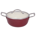 Snappy Chef 24CM Red Superlight Cast Iron Casserole - CICA024