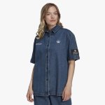 Adidas Originals Women's Denim Blue Shirt
