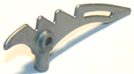 Parts Weapon - Crescent Blade Serrated With Bar 98141 - Flat Silver