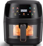 XXL 8L Digital Air Fryer With Viewing Window 2400W Air Fryer