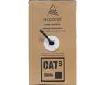 CAT6U-100-SC Acconet CAT6 Uv Solid Copper Outdoor Ethernet Cable 100M Black Solid Core Sf Tp Pull Box