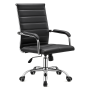 Office Chair - Ergonomic Pu Leather Desk Chair For Home Or Office - Grey