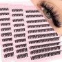 200 Pcs Diy Eyelash Extensions Set - D Curl Mixed Length 10-18MM Natural & Fluffy Style 0.05MM Thick 3D Mink False Lashes For Beginners