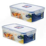 Lock & Lock Airtight Rectangular Food Storage Container 33.81-OZ 4.23-CUP Pack Of 2