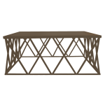 Tiffany Coffee Table - Mocha Bronze Gold Ferro