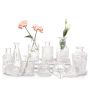 Jelofly Glass Bud Vases Set Of 12 Small Vases For Flowers Clear Bud Vases In Bulk Cute Flower Glass Vases For Centerpieces MINI Vintage