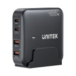 UNITEK P1229ABK 4-PORT 100W Smart Desktop Gan III Charging Station