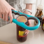 4-IN-1 Portable Bottle Opener - Versatile Non-slip Can & Jar Opener For Weak Hands Perfect For Seniors With Arthritis & Kids - I