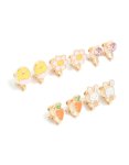 Kids Gold Bunny & Chick Clip-on Earrings 5-PACK
