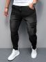 Men's Casual Skinny Fit Multi-pocket Jeans Men's Versatile Stretch Denim Cargo Pants For All Seasons