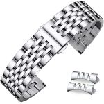 Niziruoup 22MM Stainless Steel Watch Band Strap Men Women Premium Metal Watch Bracelet Replacement Band Fit Most Traditional Wat