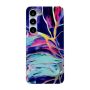 Colorful Laser Marble Design Phone Cover For Samsung Galaxy S23 Plus