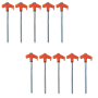 Orange Screw-type Tent Spikes Tent Spikes