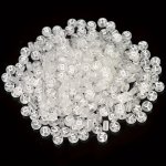 Clear White Letter Beads Set: 50 100 200 Pieces Perfect For Diy Jewelry Making - Plastic Material