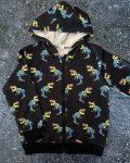 Black Dinosaur Hoodie 6Y
