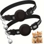 2 Pack For Airtag Cat Collar Breakaway With Bell Reflective Kitten Collar With Cat Collar Holder Adjustable 17.78-30.48CM Safety Buckle For Girl Boy Cats