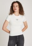 Tommy Hilfiger Tjw Slim Essential LOGO1 Tee Ext - Ancient White