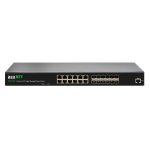 Duxnet 24 Port Layer 2 Managed Gigabit Switch With 12-PORT RJ45 And 12-PORT Sfp