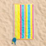 Sunny Stripes Velour Beach Towel