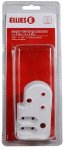 Ellies 1X16A 2X5A Adaptor + Surge 1 X 16A 2 X 5A Max. 230V