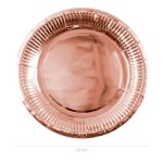 Rose Gold Paper Plates Large Pack Of 10