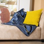 Khotso - Mojalefa Black cobalt gold - 155 X 165 Cm