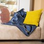 Khotso - Mojalefa Black/cobalt/gold - 155 X 165 Cm