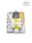3 Piece Hooded Towels And 3 Piece Faceclothes In Grey - Grey Onesize