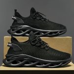 Men's Running Shoes Air-cushioned Shock Absorption Breathable Trendy Shoes For Jogging Gym Training Active Shoes For Spring And