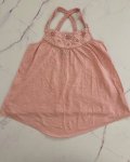 GAP Pink Flower Embroidery Top 6 7Y
