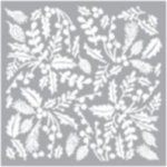 Stencil Berry & Cone Background
