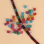 50PCS LOT Colored Dreadlock Hair Rings Adjustable Cuff Clip Hair Braids Dreadlocks Bead Hairpin Hair Accessories Headwear