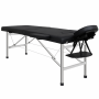 Foldable Pu Leather Massage Bed With Carry Bag - Black