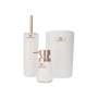 3 Piece White With Rose Gold Bathroom Set SGN2338