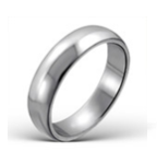 Keenan Men's High Polish Stainless Steel Ring 5MM Sizes 6-12 - Size 8