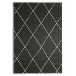 Charcoal Grey Lineo Rug 230X160CM